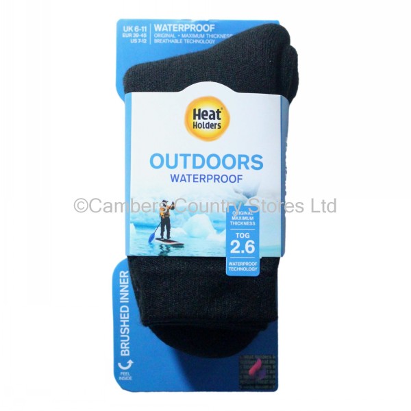 Heat Holders Men's Waterproof Socks Cambers Country Store